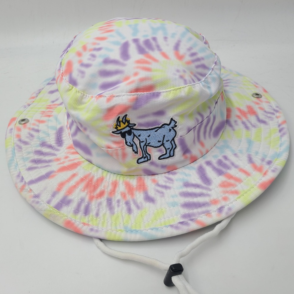 Goat USA Bucket Hat Multi-Color Tie Dye Boonie Sun Golf Outdoors Beach Adult Men